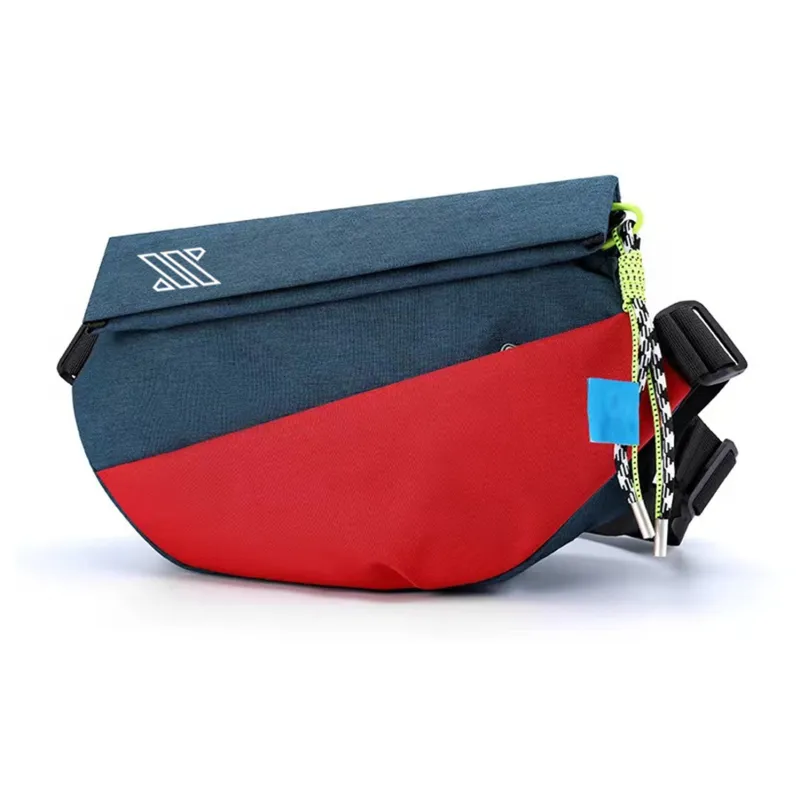 NOMK Oxford Workwear Messenger Bag Backpack Fanny Pack Regular Unisex Black/Gray-26