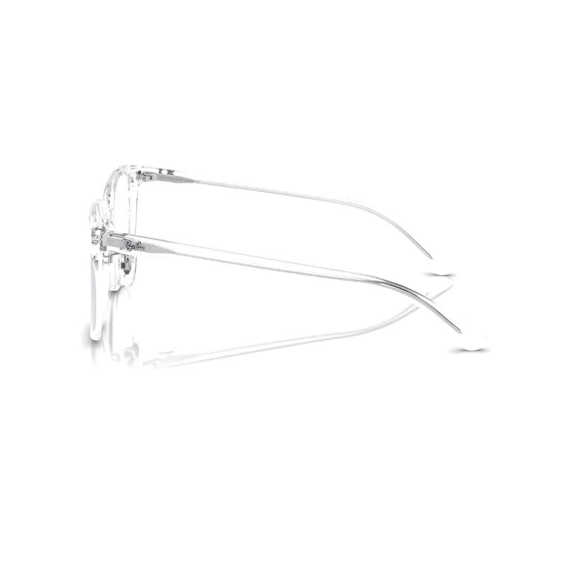 RayBan Plate Frame Square Eyeglass Frames Unisex Transparent-2