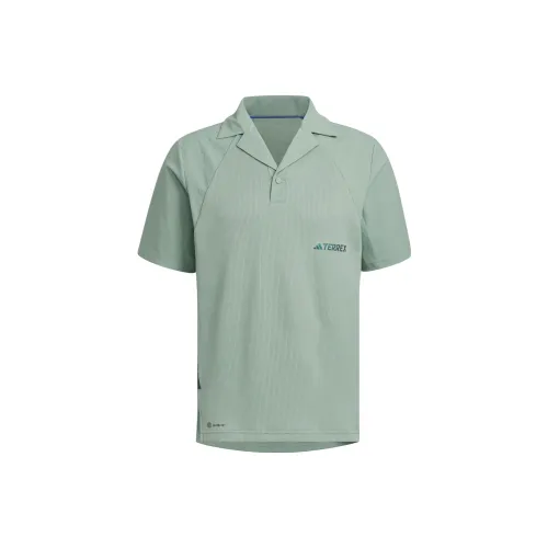 Adidas Polo Shirts Men Dusty Green