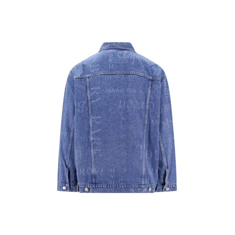 Martine Rose Denim Jackets Men Dark Blue-1