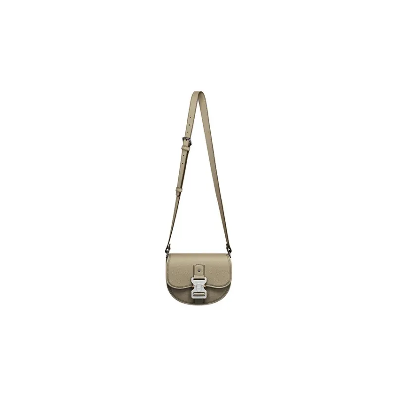 DIOR Grained Calfskin Messenger Bag Shoulder Bag Crossbody Bag Mini Men's Beige-4