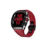 Titanium Alloy ◆ Black Case ◆ Red Strap