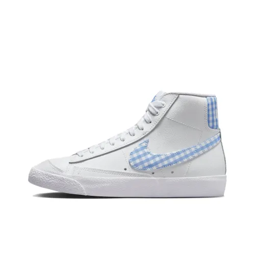 Nike Blazer Mid 77 Blue Gingham Women's