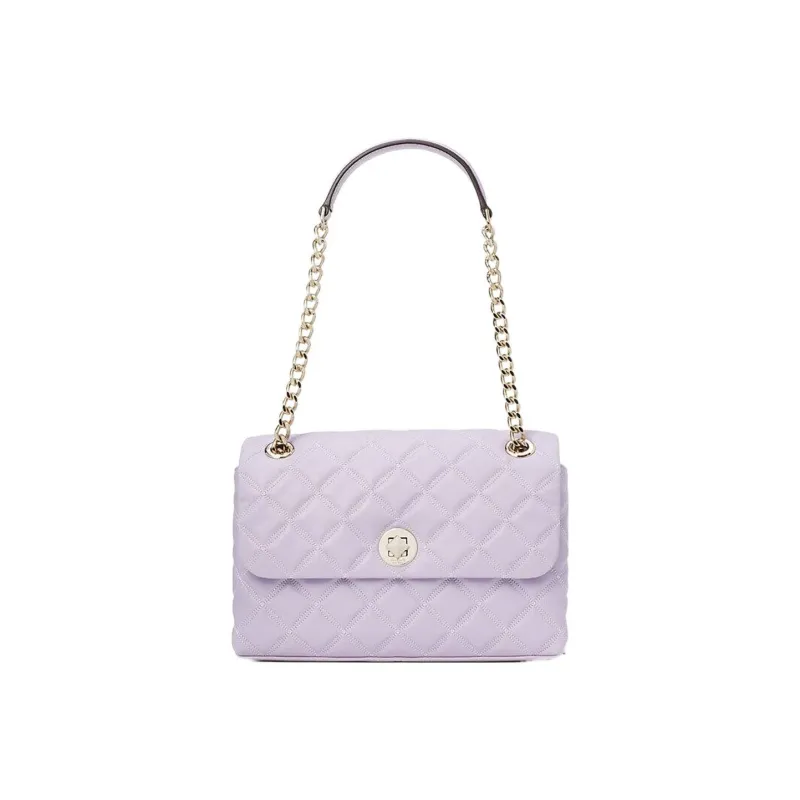 Kate Spade Natalia Leather Envelope Bag Shoulder Bags Women's Taro Purple-0