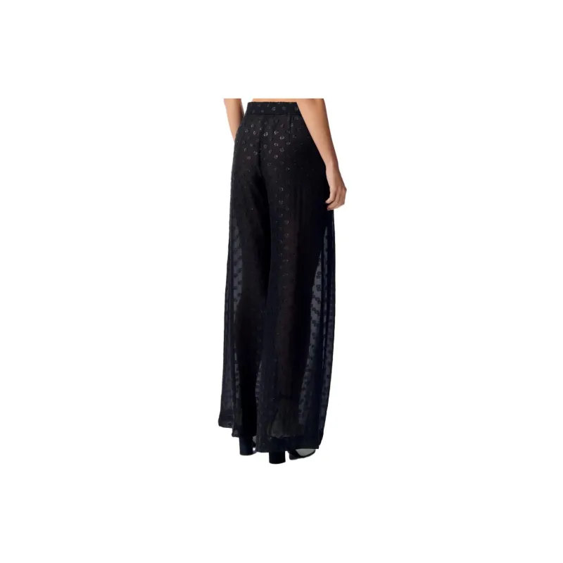 CHANEL Casual Pants Women's Black-1