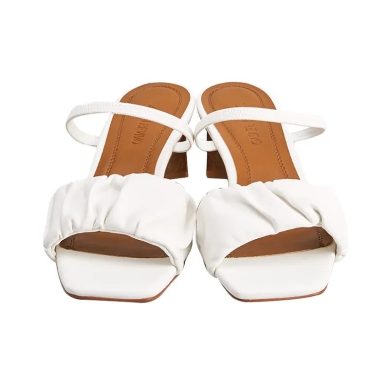 URBAN REVIVO Stylish Sandals Women's Raw White-2