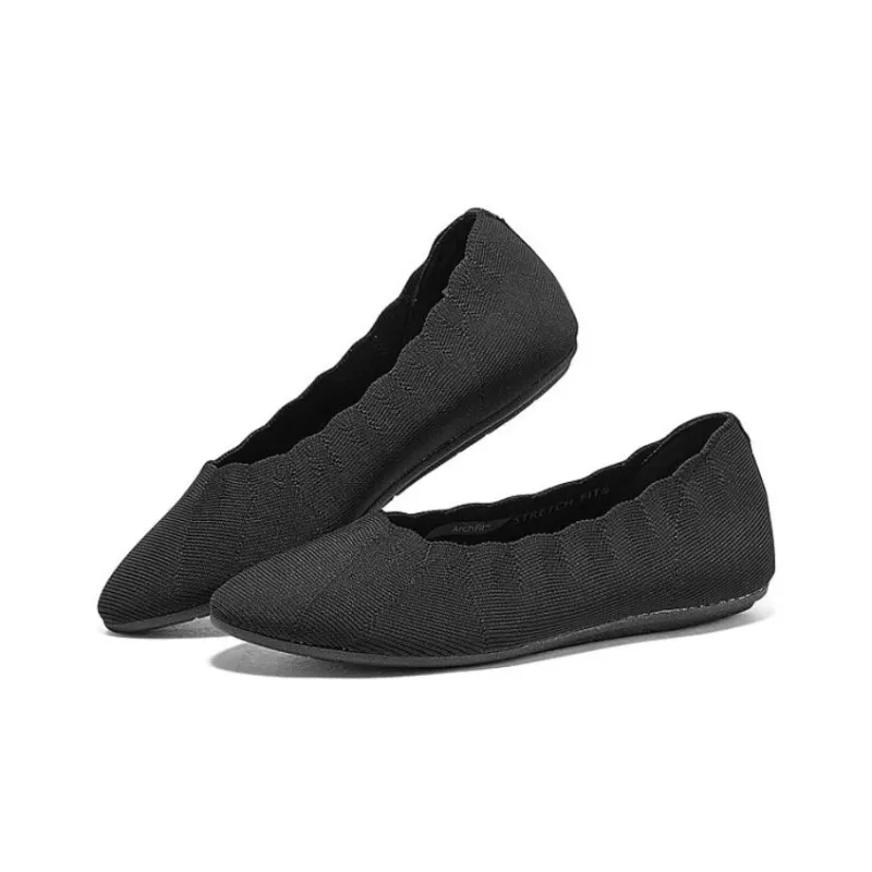 Skechers ARCH FIT CLEO Anti Slip Wear Resistant Low Top Casual Shoes Women's Black-3