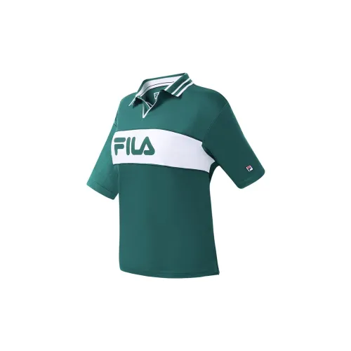 FILA Polo Shirts Women's Cat's Eye Stone Green