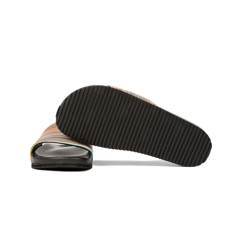 Paul Smith Stripe-print Leather Slides-4