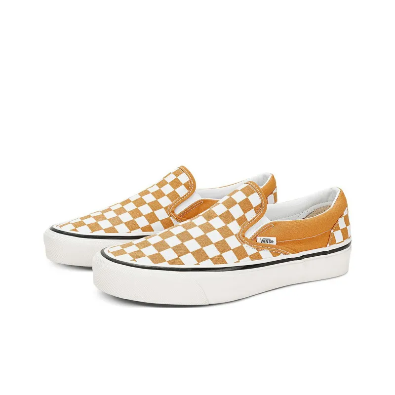 Slip On Classic Vans 'Checkerboard Honey Yellow'-2
