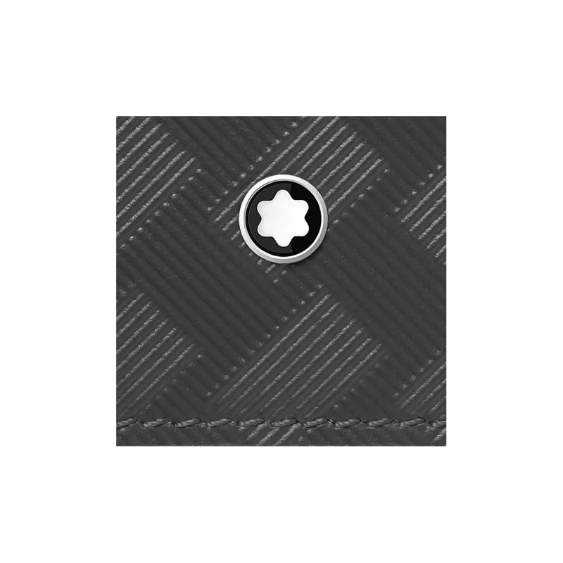 MONTBLANC Cow Leather Card Holder Men's Elegant Gray-3
