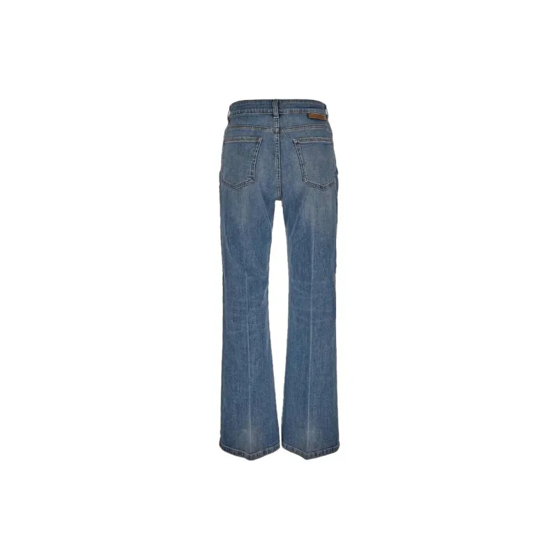 Stella McCartney Logo Patch Flared Jeans-1