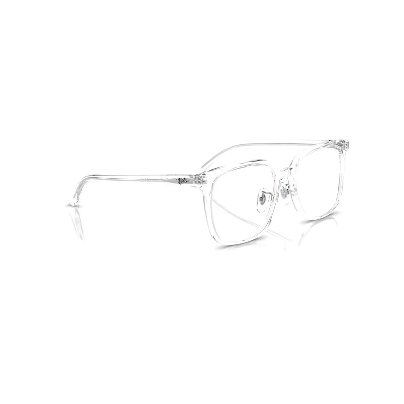 RayBan Plate Frame Square Eyeglass Frames Unisex Transparent-3