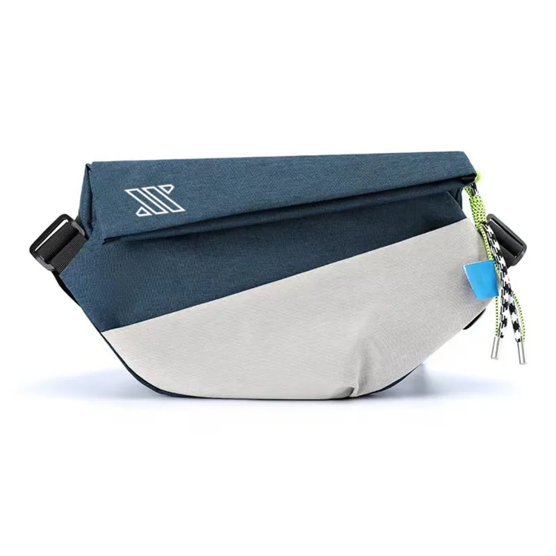 NOMK Oxford Workwear Messenger Bag Backpack Fanny Pack Regular Unisex Black/Gray-20