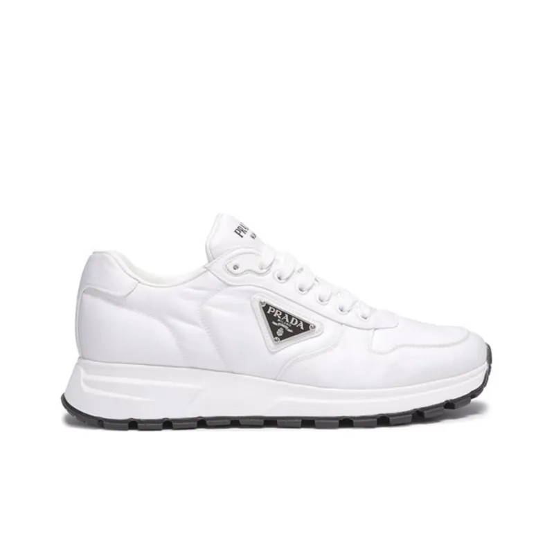 PRADA Cushioning Low Top Sports Casual Shoes Men's Black White-1