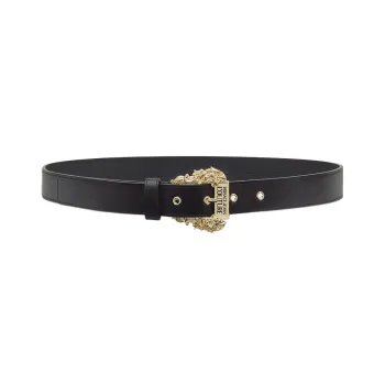 VERSACE Leather Belts Women's Black