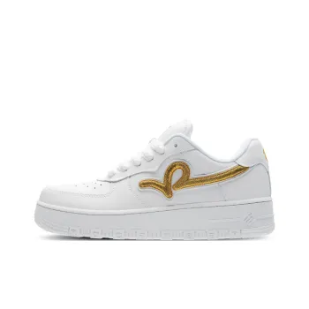 Xvessel X ROCAWEAR Skateboard Shoes Unisex Low Top White Gold