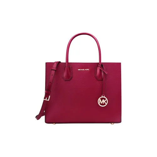 MICHAEL KORS Mercer Cow Split Leather stayhomewithbags Handbag Shoulder Bag Crossbody Bag Large Size Women's Mulberry Red