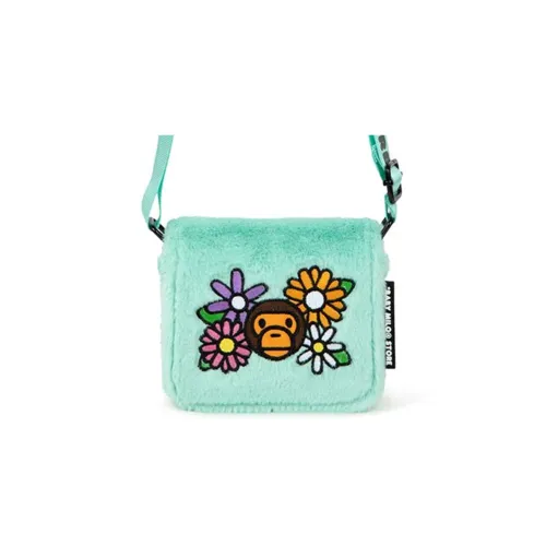 A BATHING APE Polyester Shoulder Bag Crossbody Bag Mini Unisex Green