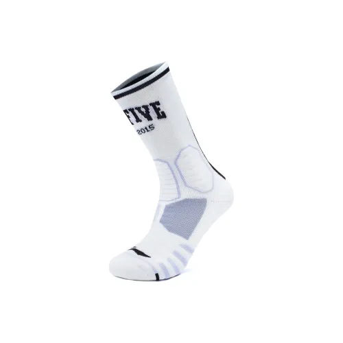 LiNing Sports Basketball Collection Knee High Socks Men's 1 Pack White