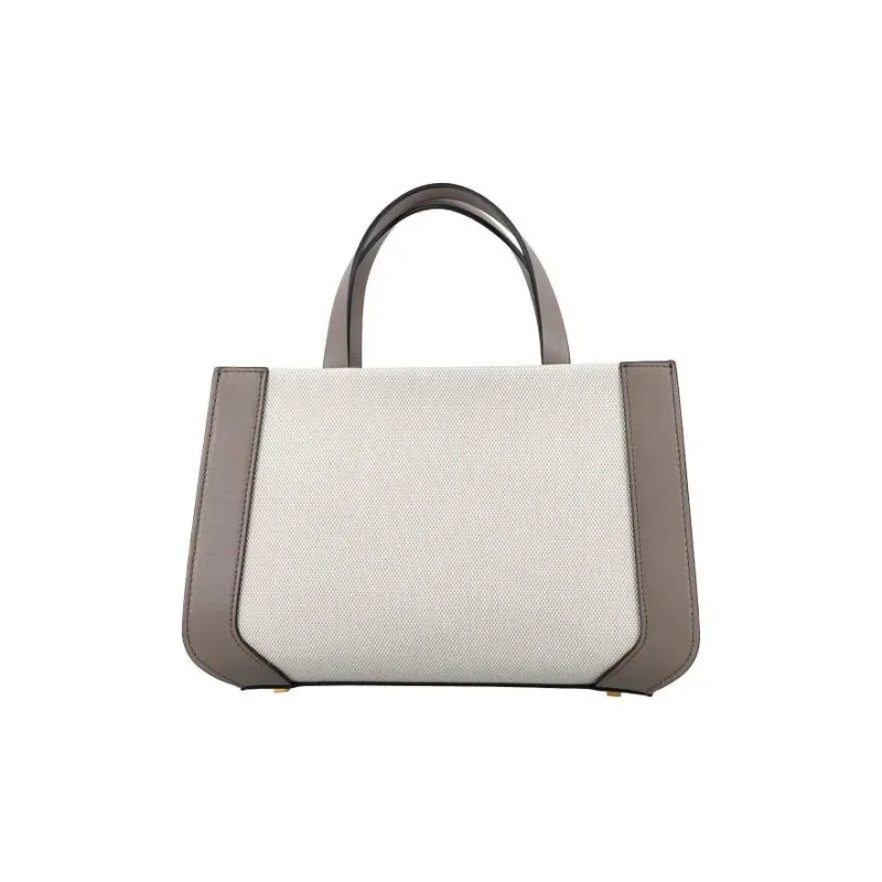 Valentino Canvas With Leather Canvas Bag, Handbag, Shoulder Bag Regular Women's Beige, Taupe-6