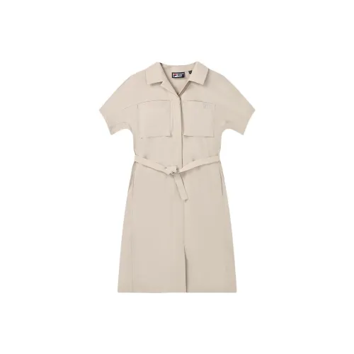 FILA Short-Sleeved Dresses Women's Joqui Khaki