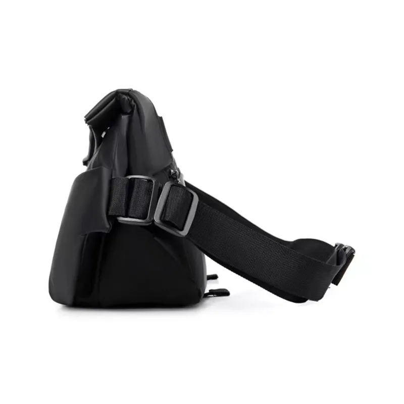 NOMK Oxford Workwear Messenger Bag Backpack Fanny Pack Regular Unisex Black/Gray-9