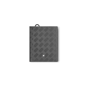 MONTBLANC Cow Leather Wallet Men's Elegant Gray