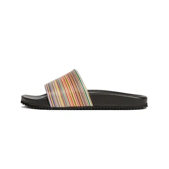 Paul Smith Stripe-print Leather Slides