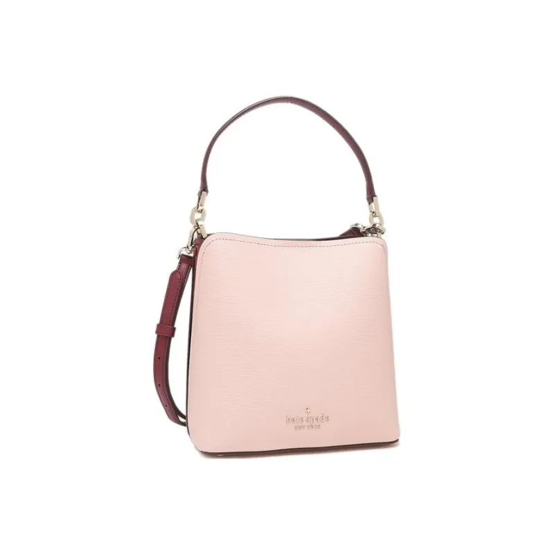 Kate Spade Leather Bucket Bags Shoulder Bags Small Size Women's Light Pink-1