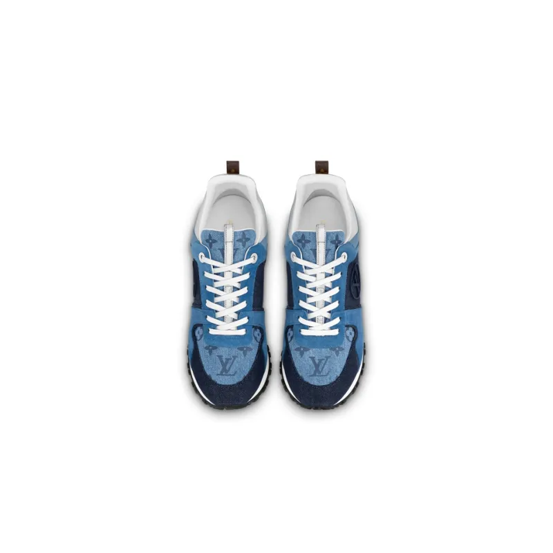 LOUIS VUITTON Run Away Anti Slip Wear Resistant Low Top Sports Casual Shoes Women's Blue-3