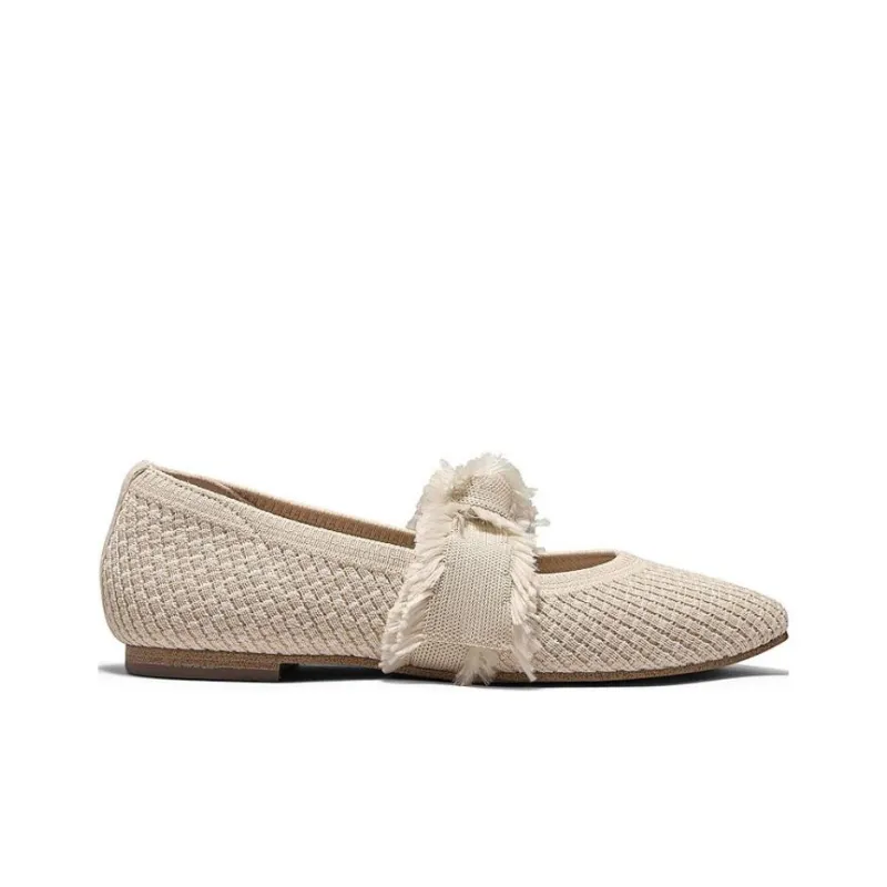 Skechers CLEO SNIP Snip Anti Slip Wear Resistant Low Top Casual Shoes Women's Beige-1