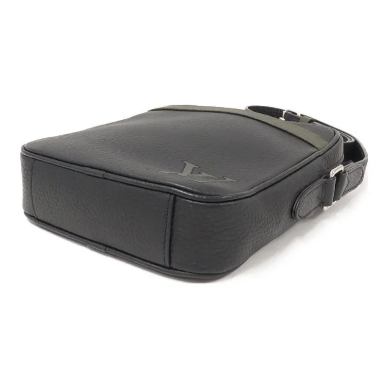 LOUIS VUITTON Danube Cow Leather Camera Bag Shoulder Bag Crossbody Bag Small Size Men's Black-2