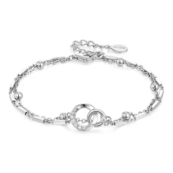 KADER S925 Silver With Zircon Bracelets Women's Silver White
