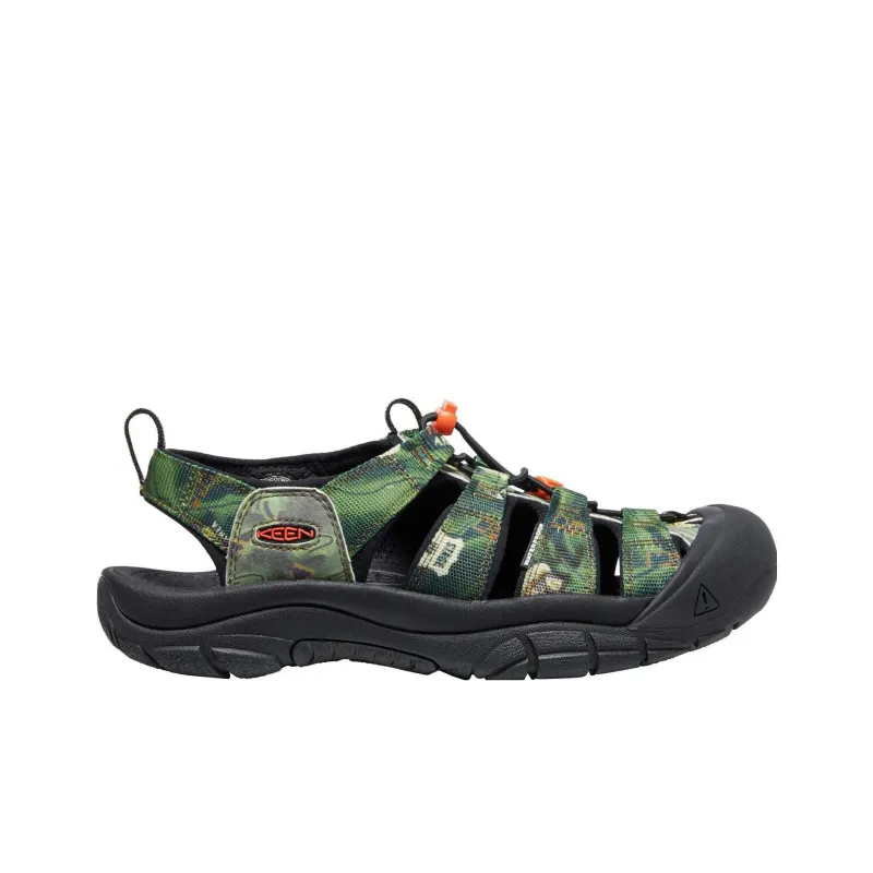 KEEN Newport Retro Wear Resistant Beach Sandals Men's Black/Camouflage Green-1