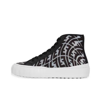 FENDI Fendi Force High Top Stylish Skateboarding Shoes Men's Black Purple