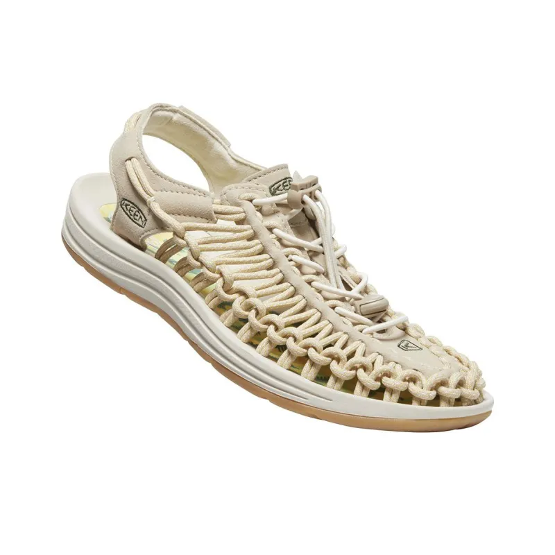 KEEN Uneek River Trekking Shoes Women's White/Light Gold-3