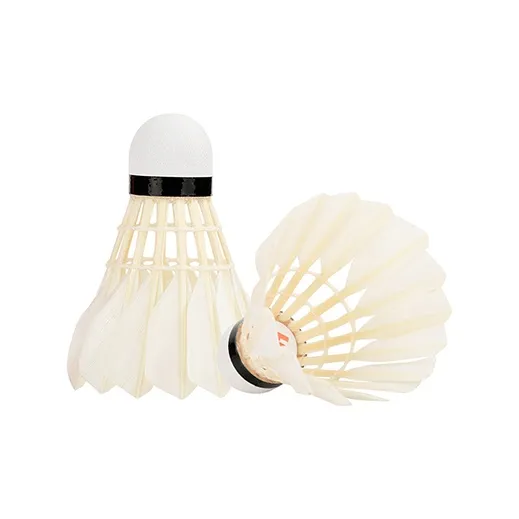 DHS Goose Feather Shuttlecock 12 Pack Goose Feather Humped Goose Feather Shuttlecocks-1