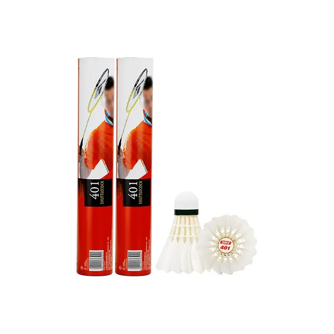 DHS Goose Feather Shuttlecock 12 Pack Goose Feather Humped Goose Feather Shuttlecocks-2