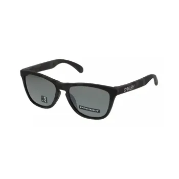 Oakley Plate Frame Irregular Shape Sunglasses Unisex Black