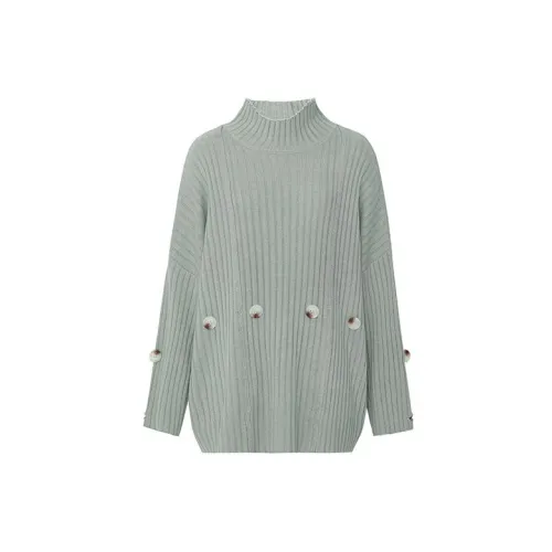 MEIYANG Knitwear Women's Light Gray