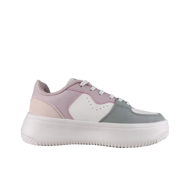 361° Slip Resistant Cushioning Low Top Skateboard Shoes Women's White Pink-1