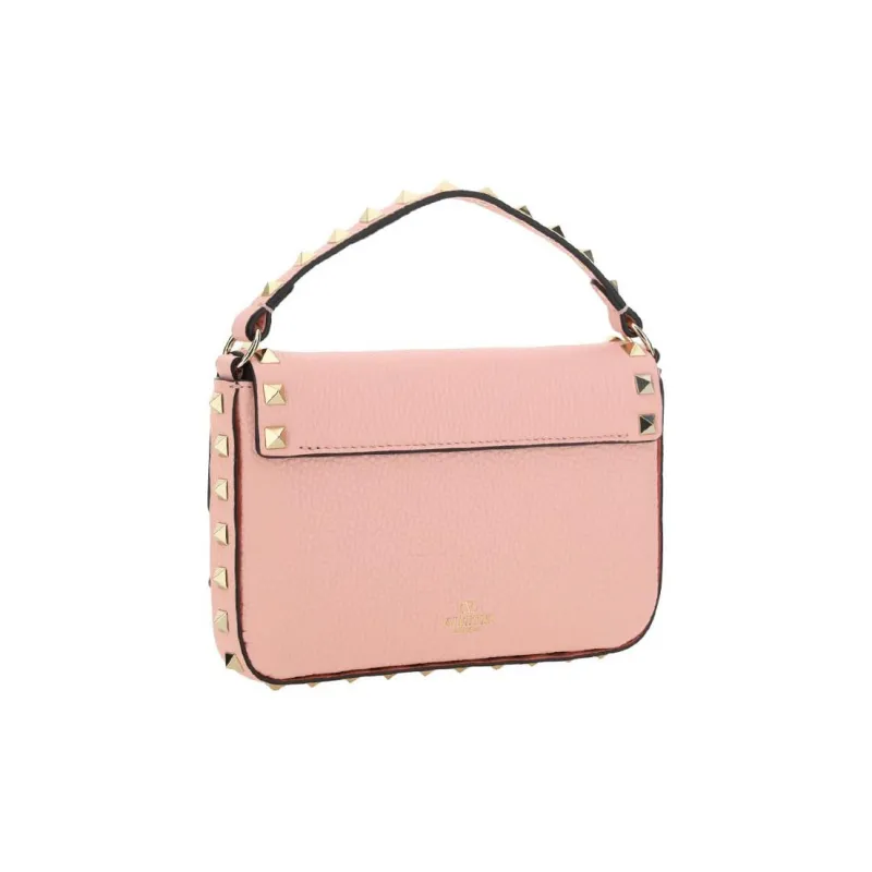Valentino Cow Leather Clutches Handbags Regular Women's Pink-4