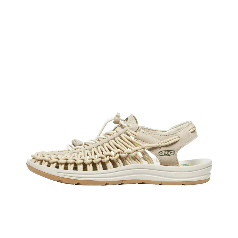 KEEN Uneek River Trekking Shoes Women's White/Light Gold-0