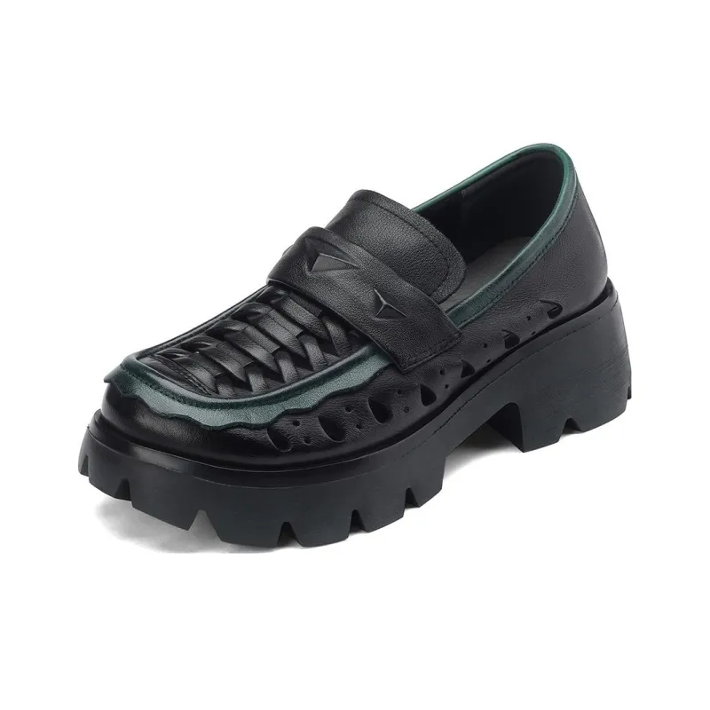 OCCAMAN Loafers Women's Black/Beige-0