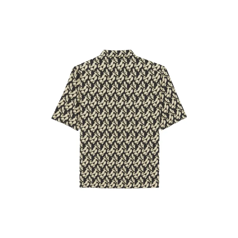 SAINT LAURENT All-Over Patterned Short-Sleeved Shirt-2