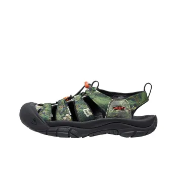 KEEN Newport Retro Wear Resistant Beach Sandals Men's Black/Camouflage Green
