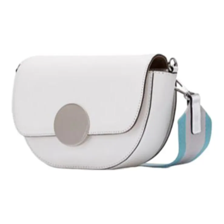 ORYANY Cow Leather Saddle Bag Shoulder Bag Crossbody Bag Regular Women's Cloud White-1