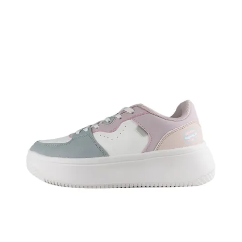 361° Slip Resistant Cushioning Low Top Skateboard Shoes Women's White Pink