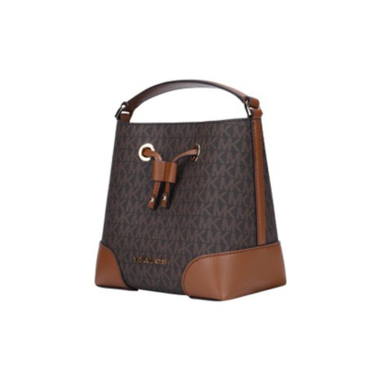 Mercer マーサーSmal ブラウンバケットバッグ★Michael Korsロゴ MICHAEL KORS Mercer Small Leather Bucket Crossbody Bag Brown
